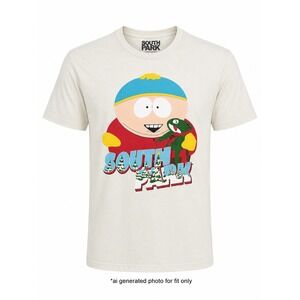 South Park Cartman Holiday Frog Toy Graphic T-Shirt Men Small Cream White